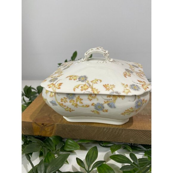 Antique Haviland Limoges Porcelain Lidded Tureen Floral Design - Picture 8 of 16